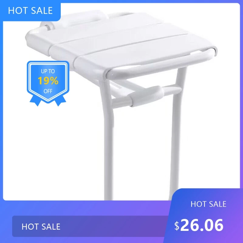 

0728 настенный табурет для ванны из нержавеющей стали, ПВХ, пластик, настенная складная скамейка для ванной комнаты F, старый стул для душа, душ