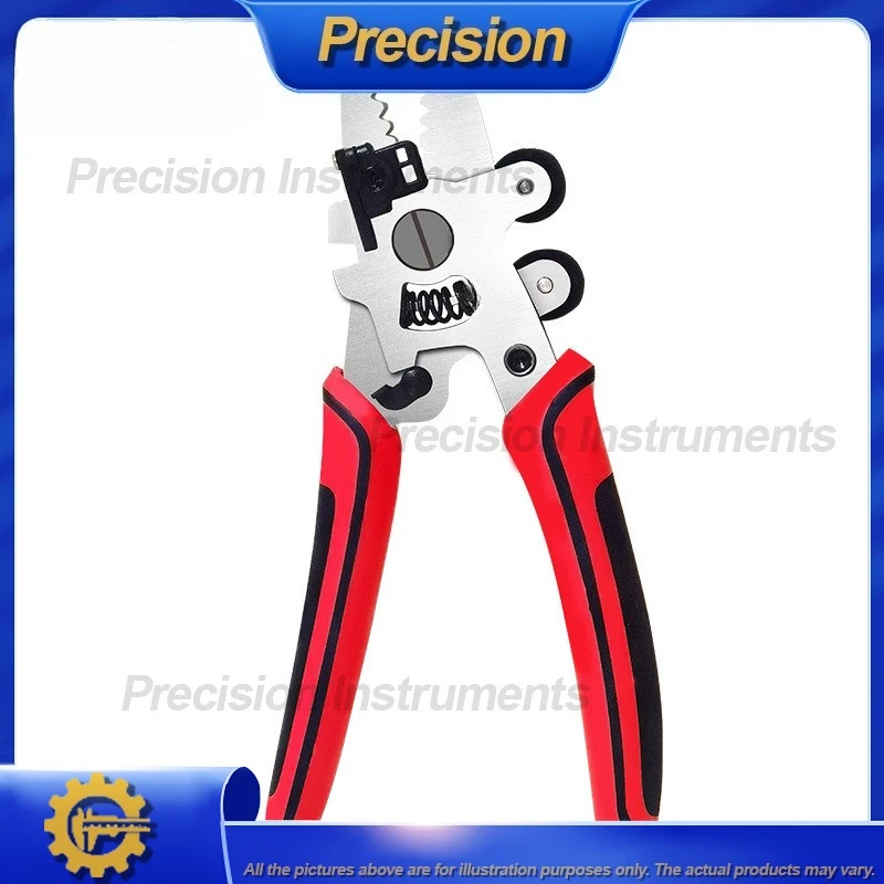 2026 9 in 1 Fiber Optic Cable Stripper Tool for Precision Wire Stripping Cutting and Cleaning with Built in Ruler and
