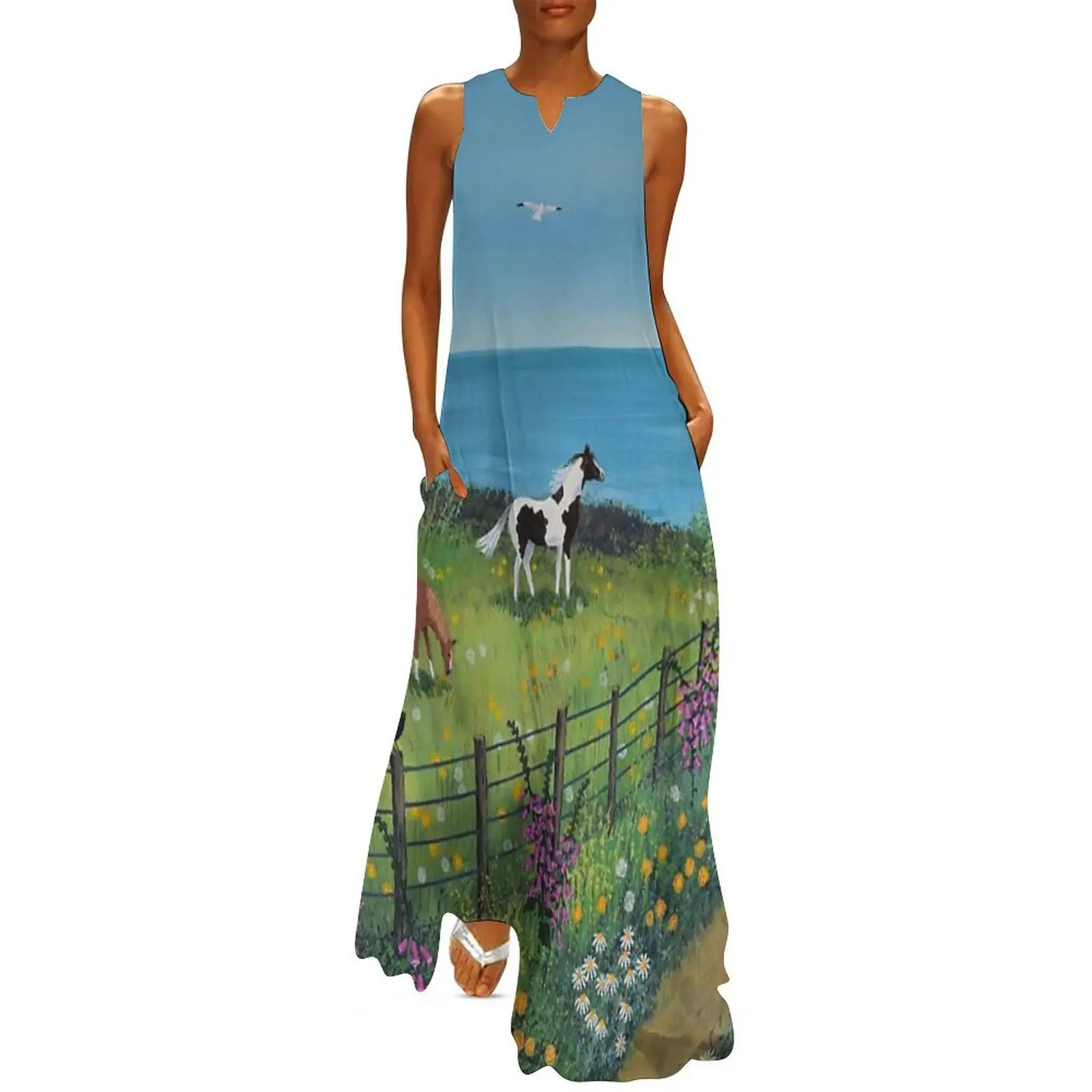 

Looking Out to Sea Long Dress Party dresses elegant women's dresses sale chic and elegant evening dress