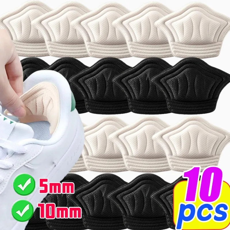 1/5pair Shoe Pads Anti Wear Heel Insoles Patch Unisex Cushion Pads Feet Care Protector Adhesive Back Sticker Shoes Insert Insole