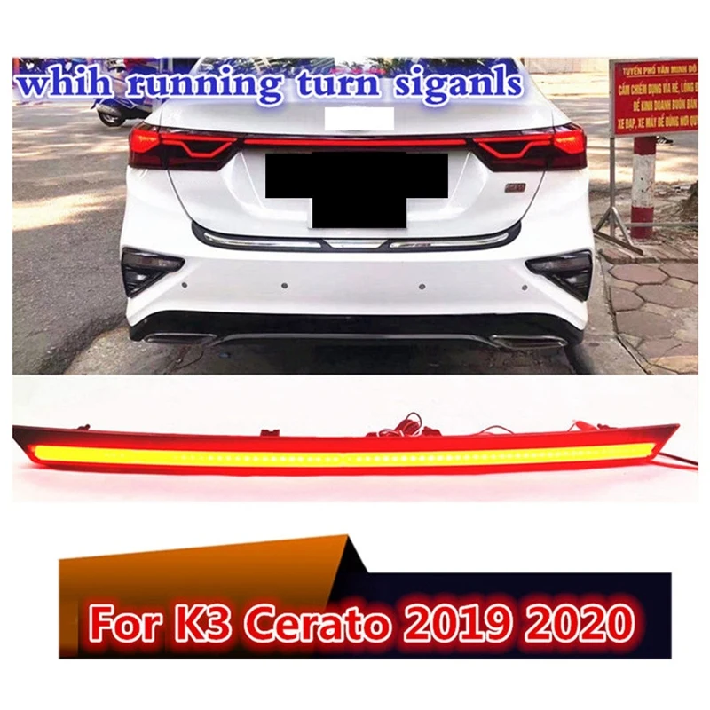 Car Daylight Stop Light Brake Light With Running Signals Taillights LED Connector For Kia Cerato/Forte K3 2019 2020