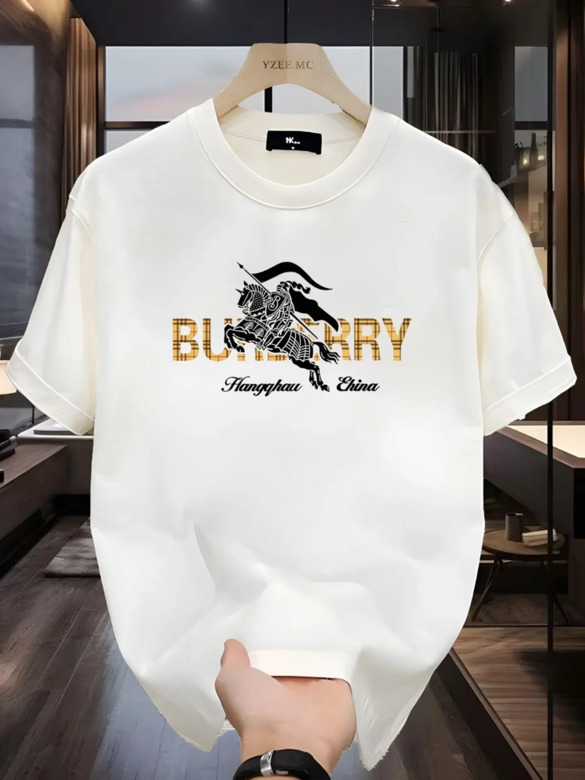 Overseas Orders Outlets Pick Up Leaks American Casual Men and Women Couples Summer Cotton Short-sleeved T-shirts Trendy Brands