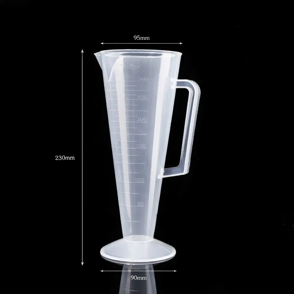 PP Liquid Measuring Cup Transparent Large Capacity Plastic Corrugated Cup Stackable 25/50/100/250/500ml Scale Identification