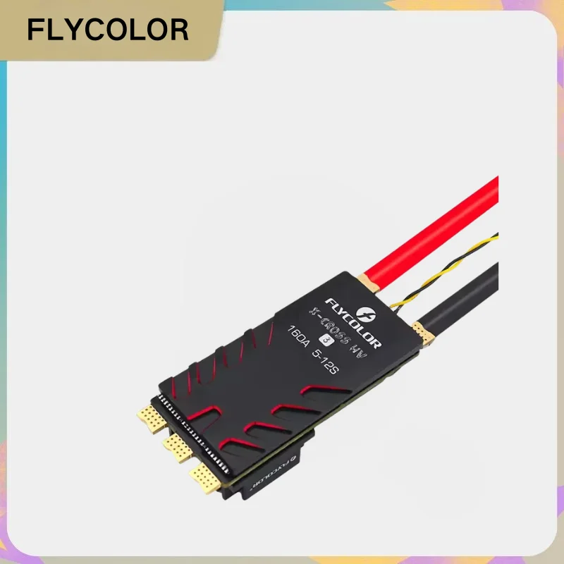 FLYCOLOR X-CROSS HV3 60A-160A ESC, 5-12S BLHeli-32 64MHz 32-Bit High Voltage Speed Controller with Dshot Proshot for FPV Drone