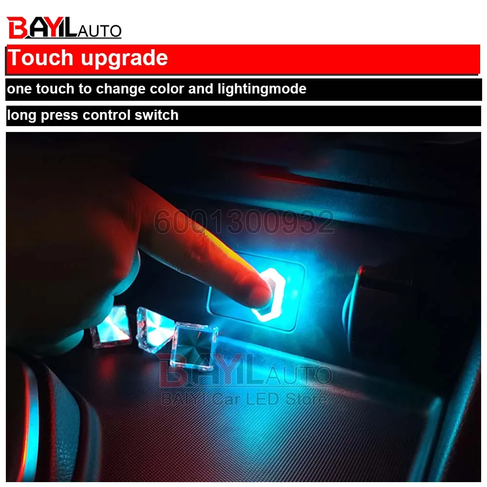 ไฟกลางคืนแบบสัมผัส USB ไฟ LED สร้างบรรยากาศในรถยนต์ สำหรับการตั้งแคมป์ในป่า คริสต์มาส และฮาโลวีน ของขวัญสำหรับงานปาร์ตี้วันหยุด