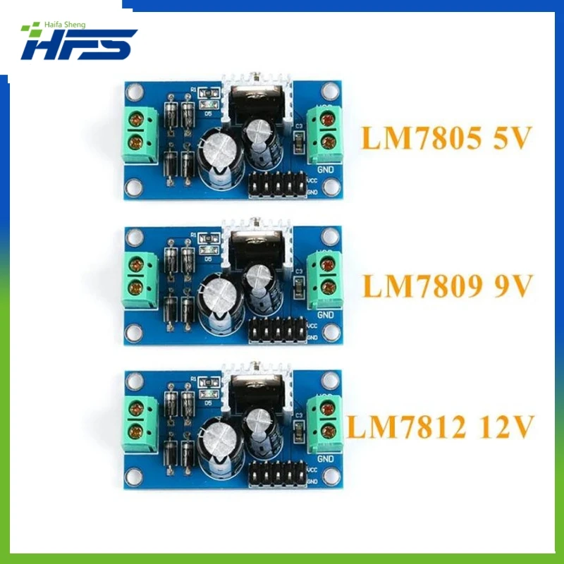 

LM7805 LM7806 LM7809 LM7812 Постоянный/переменный ток 5 в 9 в 12 В три терминала регулятор напряжения Модуль питания Выход макс. 1,2 А