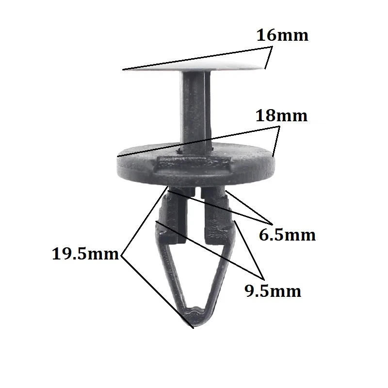 Автомобильные пластиковые заклепки бампера, фиксатор крыла, крепеж, брызговики, зажимы, подходят для Ford, Toyota, Chevrolet, Buick, VW, 20 шт.