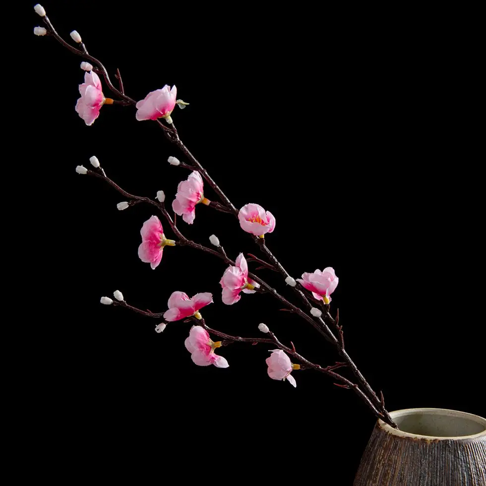 Künstliche Blumen, Seide, Pflaumenblüte, Pfirsichzweig, Neujahr, Weihnachten, Zuhause, Vase, Tisch, Outdoor, Garten, Hochzeit, Party, Dekoration, DIY-Geschenke – Detail 4