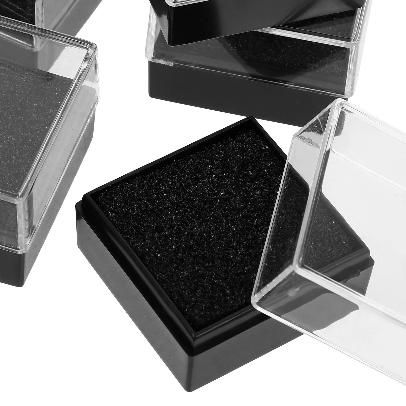 

6pcs Brooch Box Compact Badge Display Case Lapel Pin Holder Jewelry Storage Organizer Desktop Container Portable Scratches