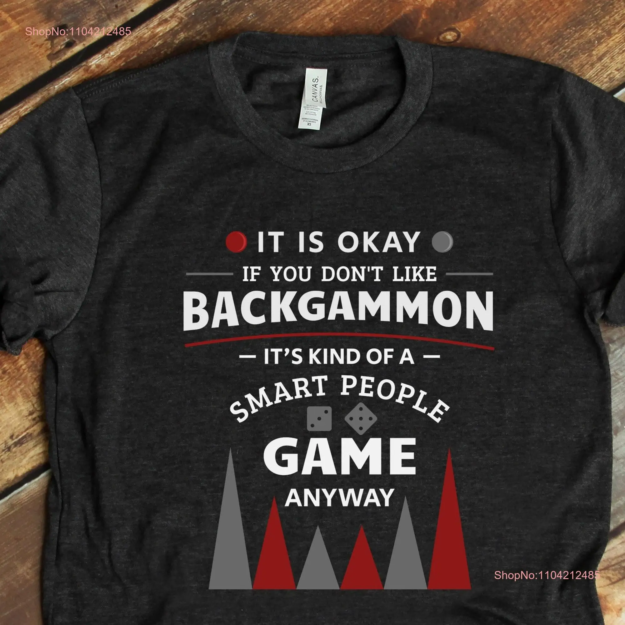 Backgammon shirt tavla board game games gifts long or short sleeves