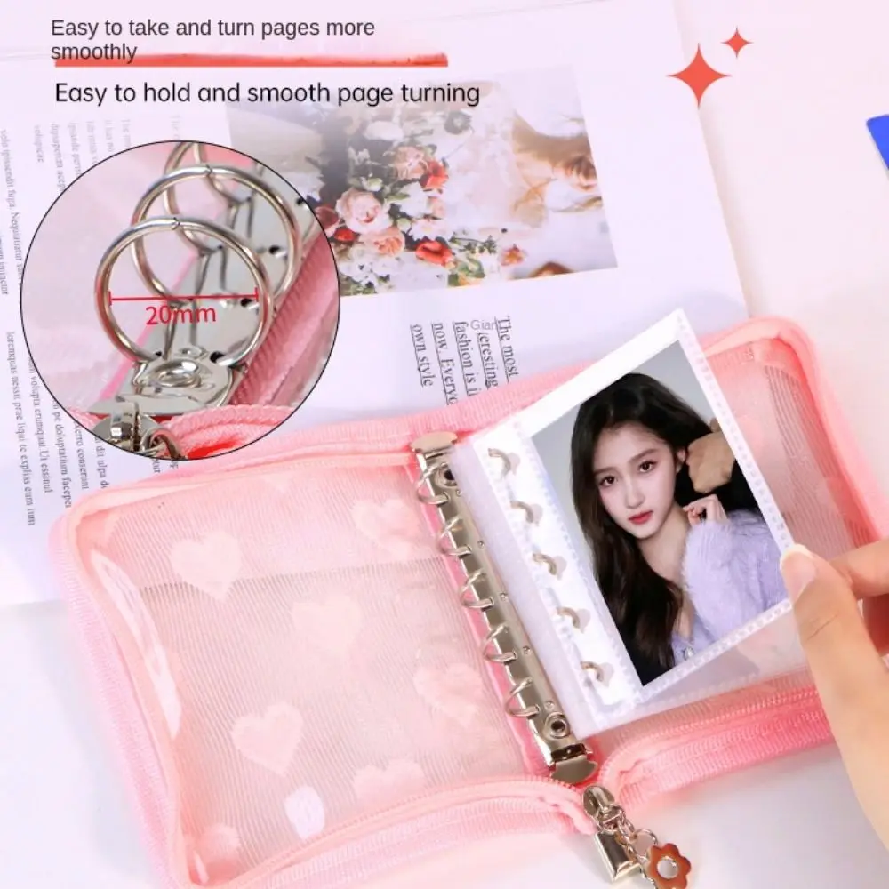 Loose Leaf Photo Album Binder Cover 5 Holes Anti-scratch Card Booklet Cover INS Korean Style Loose-leaf Notebook Cover