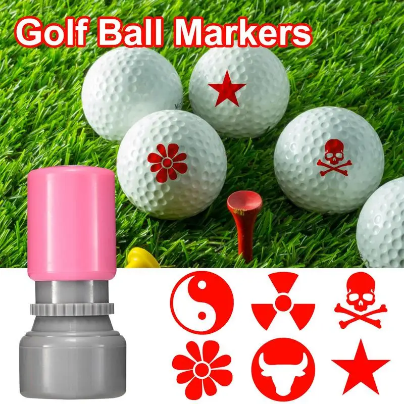 1 Pc Golf Ball Stamper Stamp Marker DIY Patterns Quick Tool Golf Drying Lasting Long Durable Accessories