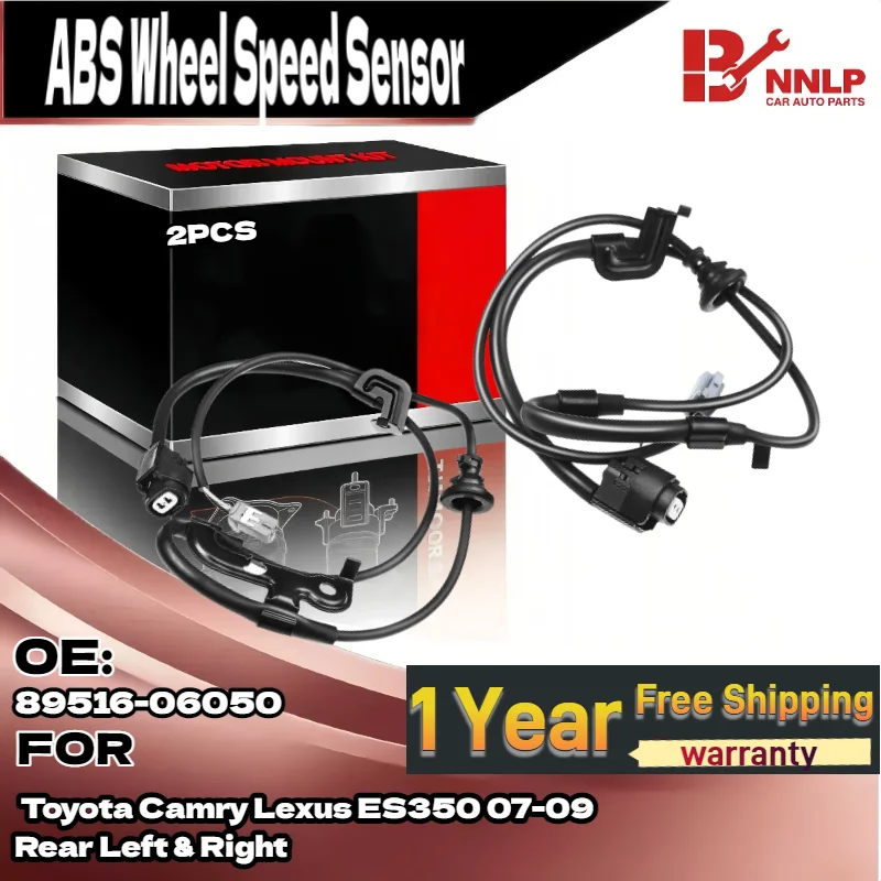 

For Rear Left & Right ABS Wheel Speed Sensor for Toyota Camry Lexus ES350 07-09 89516-06050 2PCS