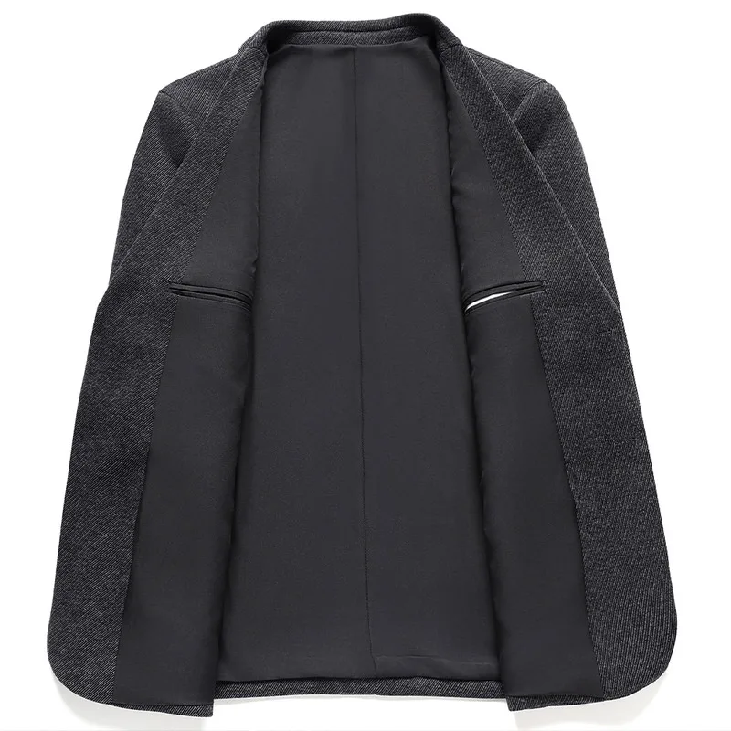 السترة الجديدة للرجال موضة الأعمال في الهواء الطلق مأدبة الصوف سميكة تنوعا فستان استضافة الزفاف ، الممثل شهم سترة غير رسمية #3