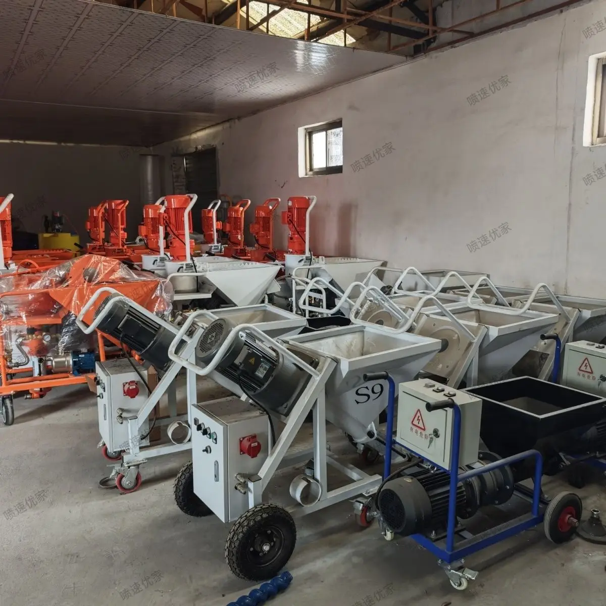 Thick fireproof spraying machine Mortar real stone paint putty Multifunctional high