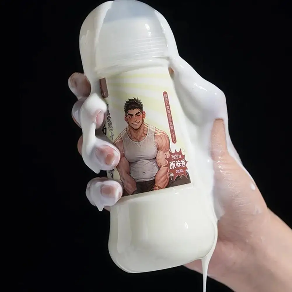 زيوت التشحيم تشبه السائل المنوي طويلة الأمد - تركيبة كريمية سميكة مائية للنساء، تشحيم قائم على الجنس، التشحيم الشرجي، الرجال والأزواج