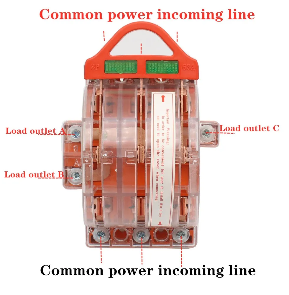 High quality 3P knife switch 32A 63A 100A 160A 225A two-phase knife switch high power 220V double throw Disconnector