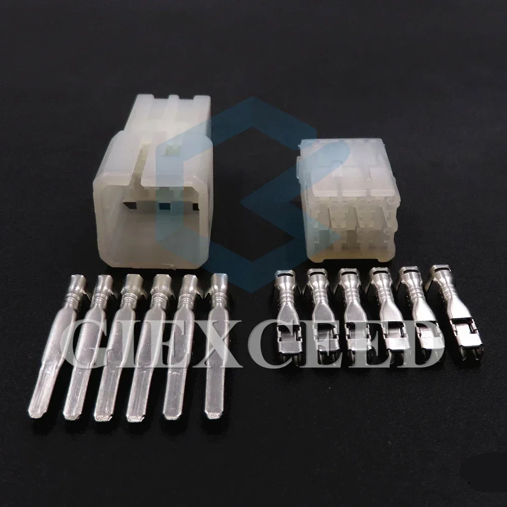 

2 комплекта, 6-контактный 7123-1460, автомобильный держатель заднего фонаря, незапечатанный разъем 6242-5061, гнездовой разъем 2 серии, провод переменного тока в сборе, штекер