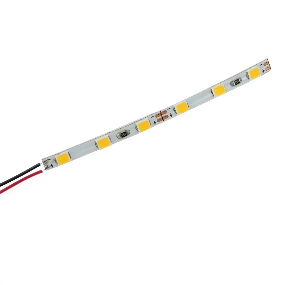 For SMD LED Light Strip for Pre Wired White Strip 6 12V~18V Flexible Design for Building Layout and Dollhouse Illumination Needs