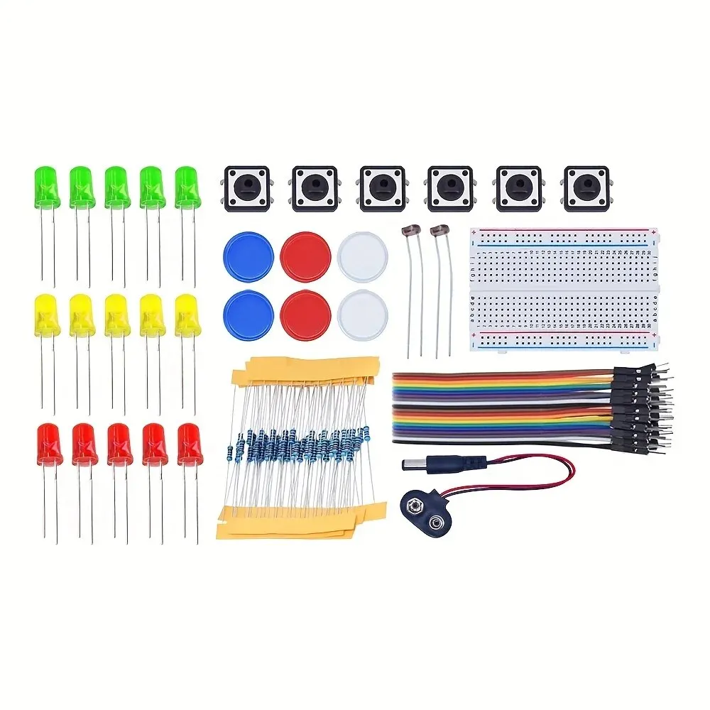 DIY Electronic Starter Kit for UNO R3 Arduino Circuit Board Electronics 12-in-1 Programmable Engineering Coding Education STEAM