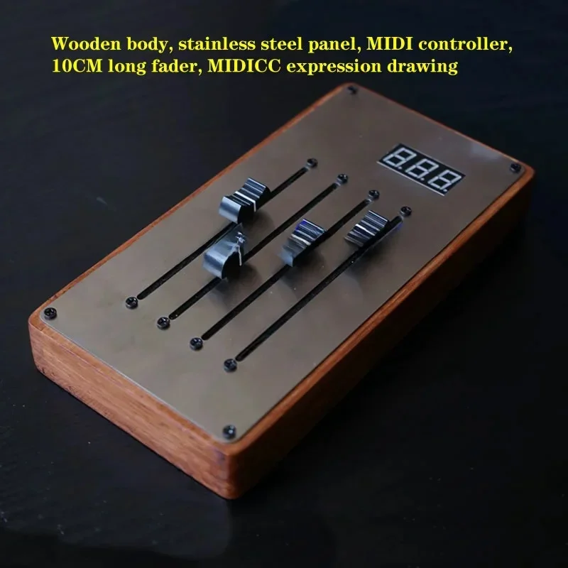 

4-track 12-way MIDI controller, 10CM long fader MIDICC expression drawing，0.2db accuracy