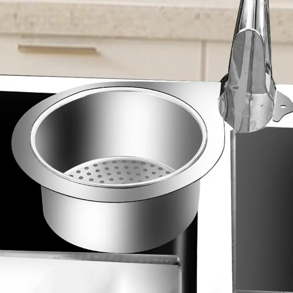 Water Filter Basket Swan Shape Stainless Steel Strainer Basket Corrosion Resistant Sink Strainer Polished Surface