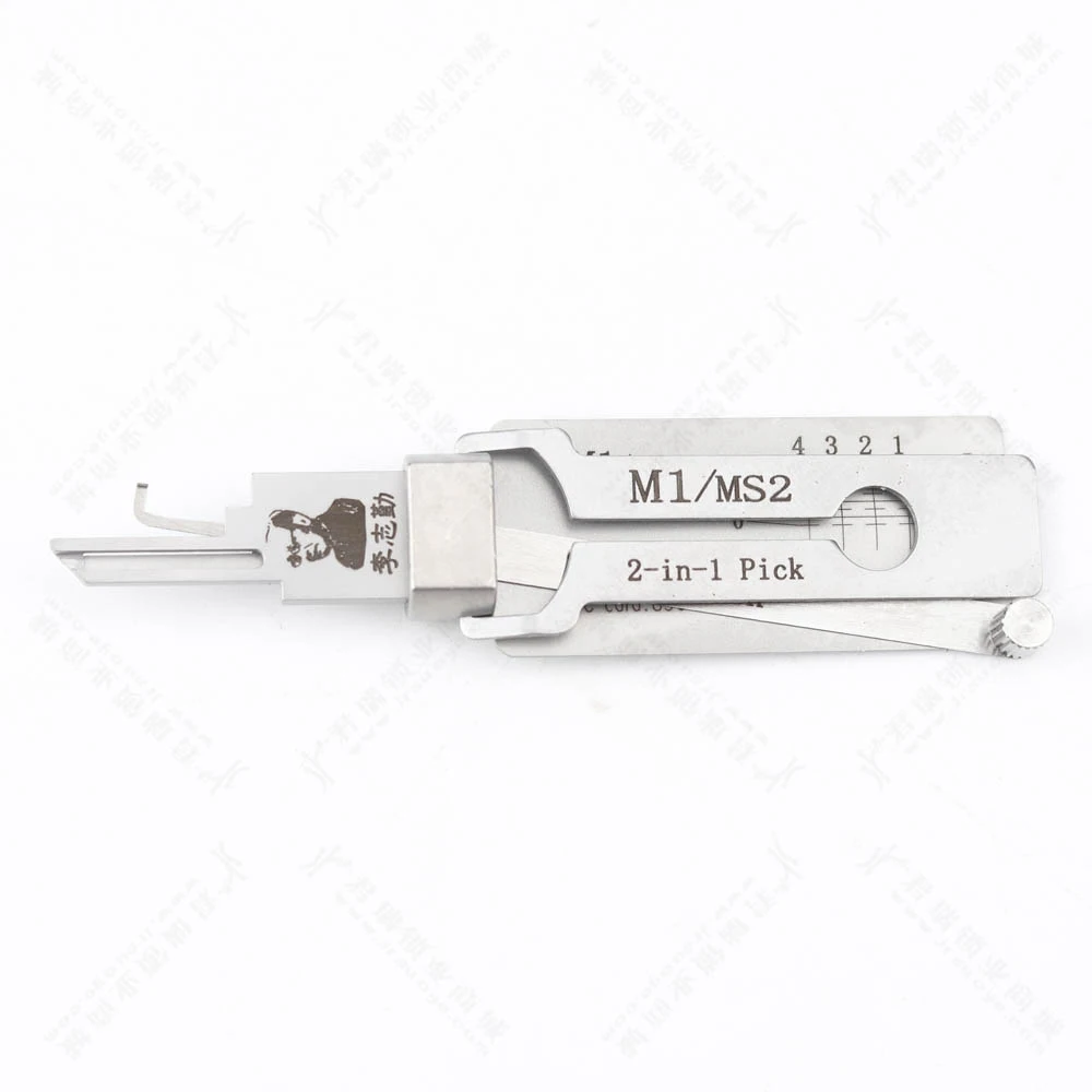 Lishi M1/MS2 2-in-1 Pick & Decoder Locksmith Tools for Master Padlocks