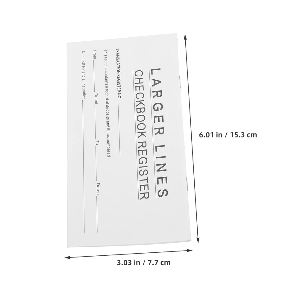 10pcs Checkbook Register Blank Financial Notebook Portable Personal Budget Tracker With 2024-2026 Calendar Accounting Ledger
