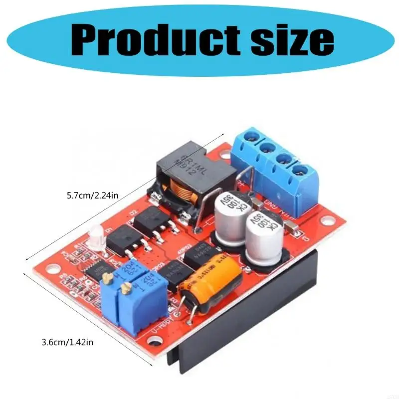 Regulador solar MPPT inteligente 5A Variable continua DC5-26V Recuperación carga gotas con indicadores estado LED