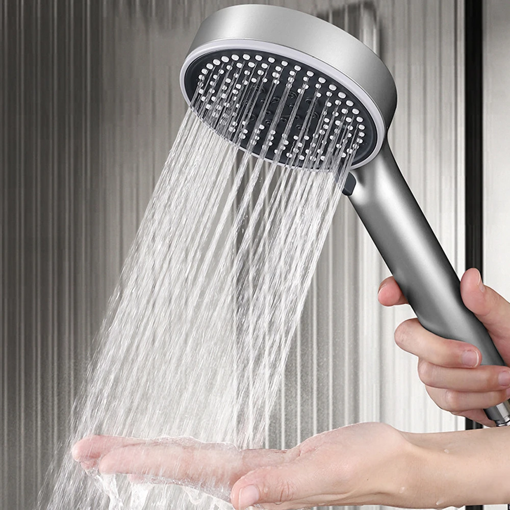 5 Modes High Pressure Adjustable Shower Head 12cm Big Panel Shower head Water Saving Spray Nozzle Massage Rainfall Bathroom