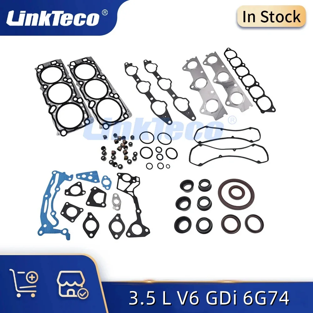 

Engine Parts Overhaul Full Gasket Set Kit Fit 3.5 L V6 GDi 6G74 1996-2007 For Mitsubishi Pajero Montero MD977868