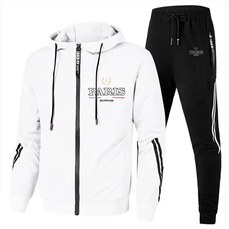 

2024 new autumn/winter DIY printed hooded sweatshirt+sweatpants outdoor warm and windproof set