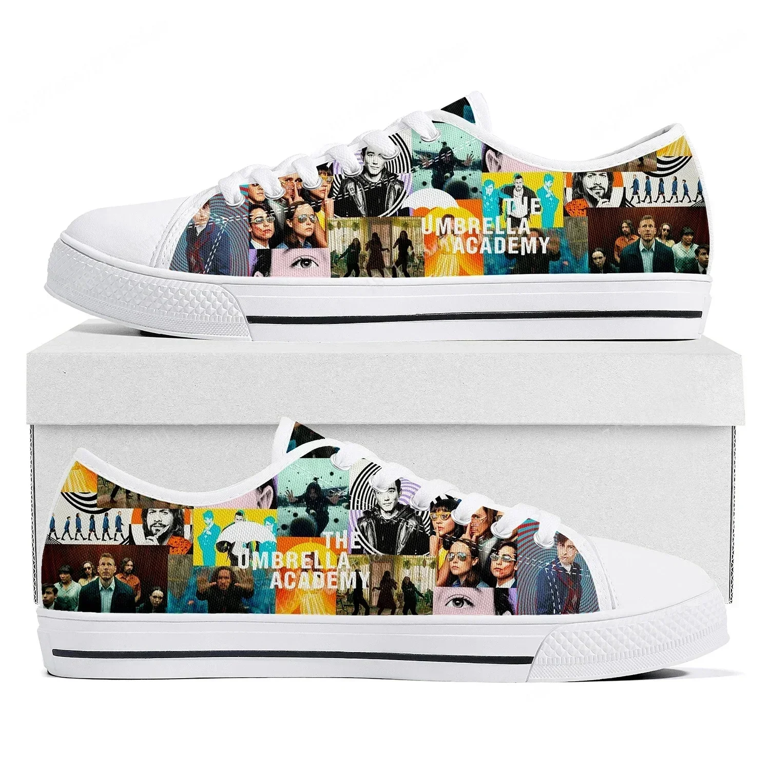The Umbrella Academy Low Top Sneakers Womens Mens Teenager High Quality Canvas Sneaker Couple Comics Manga Custom Made Shoes