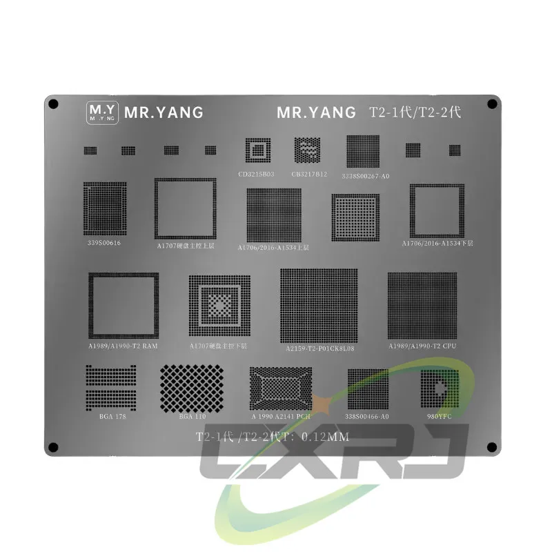 M.Y BGA Reballing Stencil Planting Tin Platform  for dji Drone T2 First and Second Generation  Stencil