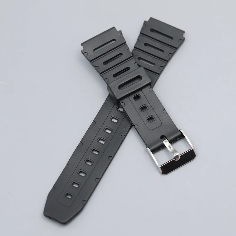 Silicone Watch Strap Watchband for Casio W-720 W-722 W-741 WL-100 CA-53 CA-61 Watch Accessories 20mm Women Men Bracelet