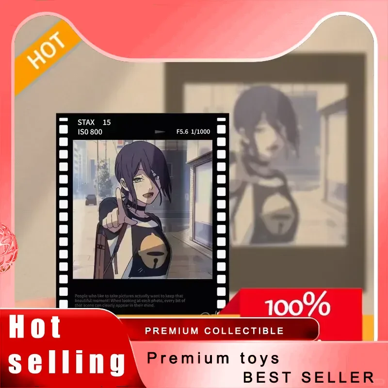 Chainsaw Man Reze Arc Polaroid Style Film Clear Card Holographic Shadow Light Card Anime Collectible Slide Merchandise Fans Gift