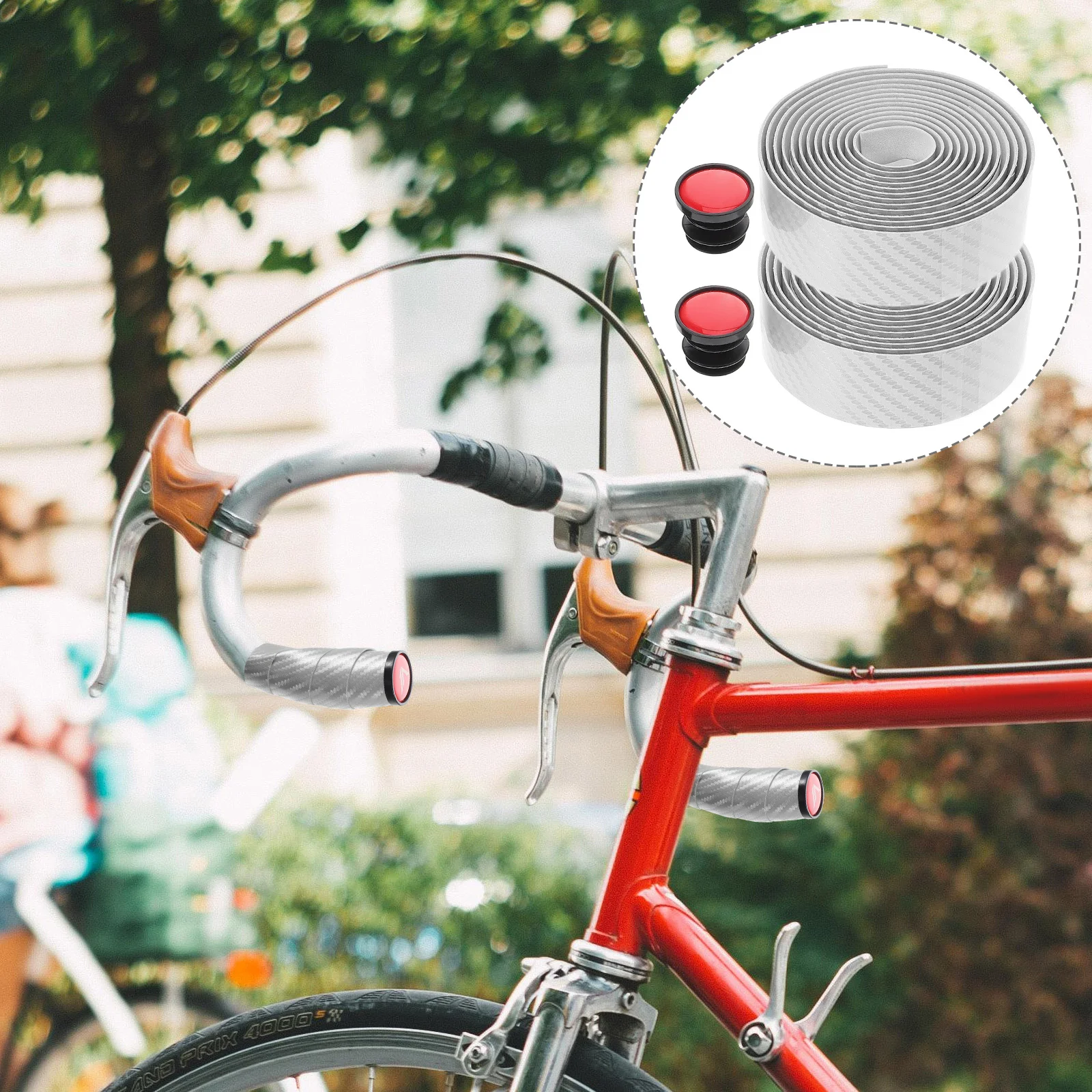 

1Set Anti Slip Bike Handlebar Tape Comfortable Grips for Road Mountain Bicycle Easy Install Vibration Dampening Cycling