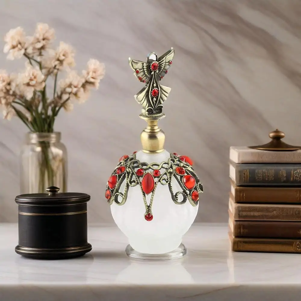 

Vintage Perfume Glass Bottles 30ml–Elegant Perfume Oil Refillable Bottles–Decorative Accessories & Unique Gifts for Women Ladies