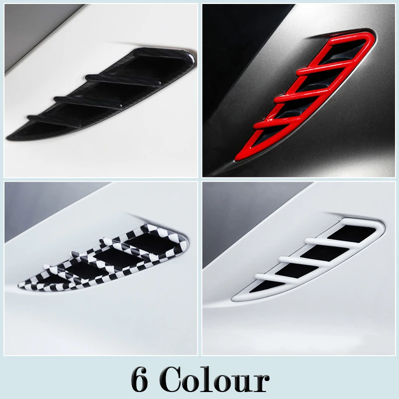 

Car Rear Air Outlet Decorative Frame PC 3D Sticker Protection Cover For Mercedes Smart 451 Fortwo Car Modification Accessories