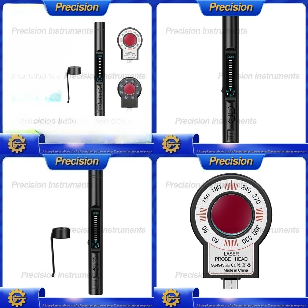 

Детектор скрытой камеры 2026 с инфракрасным GPS-детектором для шпионской камеры и профилактики аудио наблюдения, портативный анти