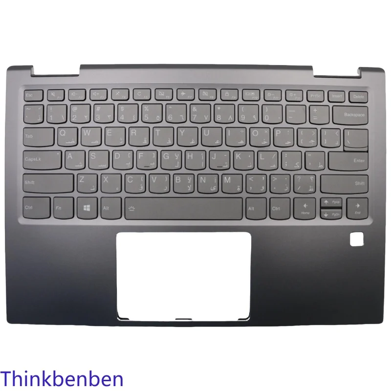 

ARA Arabic Keyboard Gun Metal Upper Case Palmrest Shell Cover For Lenovo Yoga 720 13IKB Laptop 5CB0N68032