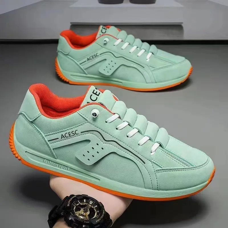 

2025 New Men's Lightweight Soft Sole Casual Shoes Lint Sewing Thread Low-top Lace-up Sports Shoes for Running Walking