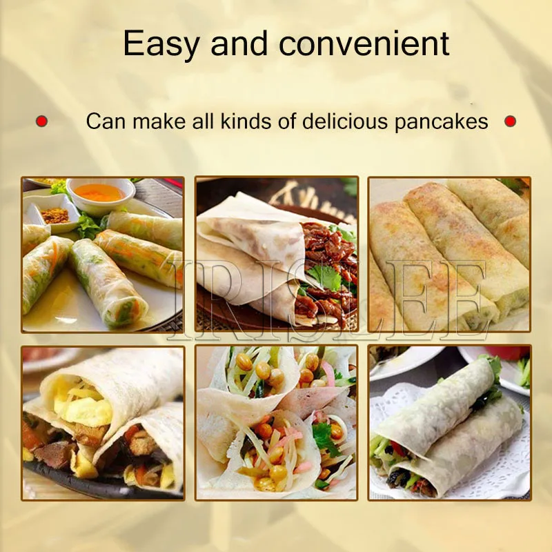 Commercial Automatic Spring Roll Pastry Machine New Type Roast Duck Cake Machine