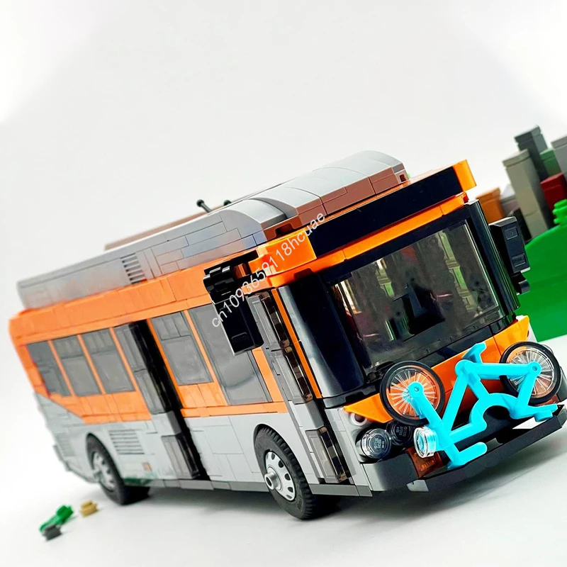 801 elementów MOC Autobus miejski West Coast City Champions Super Car Klocki konstrukcyjne Nauka STEAM Prezent świąteczny Rozwijanie umiejętności manualnych