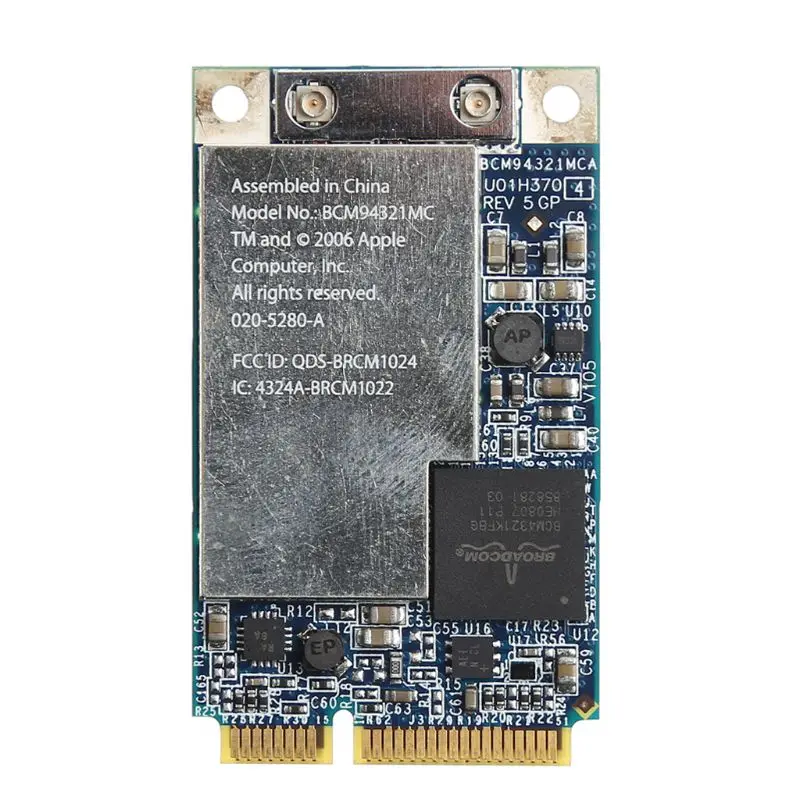 BCM94321MC 270Mbps Mini PCI-E การ์ด LAN ไร้สายสำหรับ สำหรับ BCM94321MC