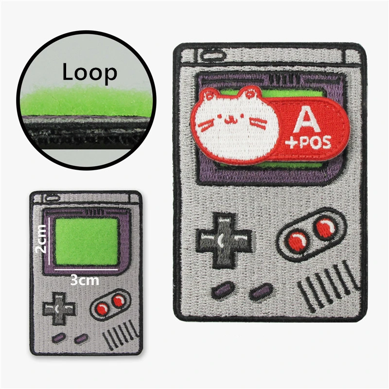 Parche bordado Gameboy retro nostálgico – insignia cinta magnética - imagen 3