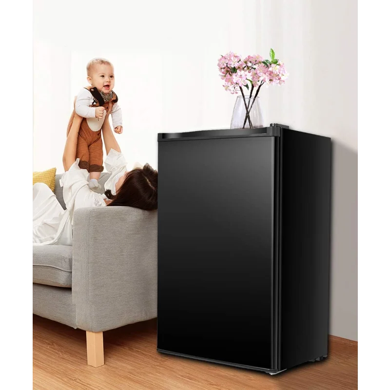 Мини-компактный холодильник Safeplus 3,2 куб. фута, холодильник под столешницей с небольшими съемными стеклянными полками для морозильной камеры - напитки, пиво