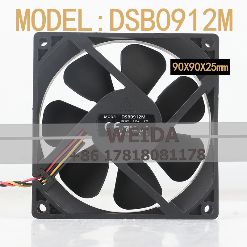 New Delta DSB0912M 9cm 9025 12V 0.19A computer case CPU speed measuring silent cooling fan