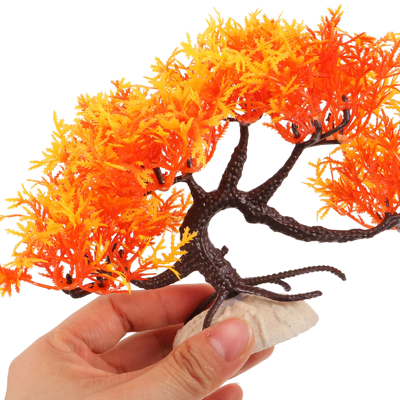 

Artificial Plastic Pine Tree Fish Tank Decoration Lifelike Aquarium Plants Realistic Ornament Safe for Fish Aquarium Decor