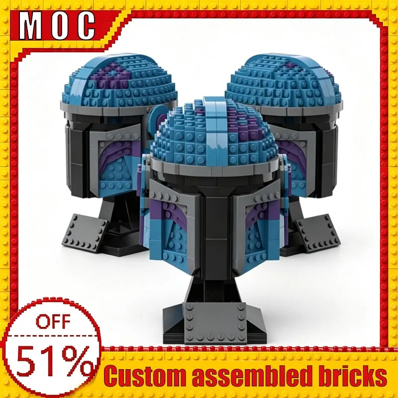 

NEW 632PCS War Series Technology Character Set 75267 Helmet Collection Custom Building Blocks MOC Model Educational Assembly Toy